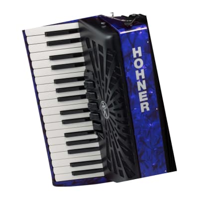 Hohner Bravo III 72 Chromatic Piano Key Accordion (Pearl Dark Blue) image 2