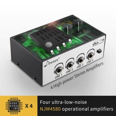 Headphone Amplifier Professional Ultra-Compact 4-Channel Stereo Headphone Amp Studio & Stage image 9