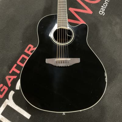Ovation Ovation Celebrity Standard Mid-Depth Acoustic-Electric Guitar - Black Black gloss for sale
