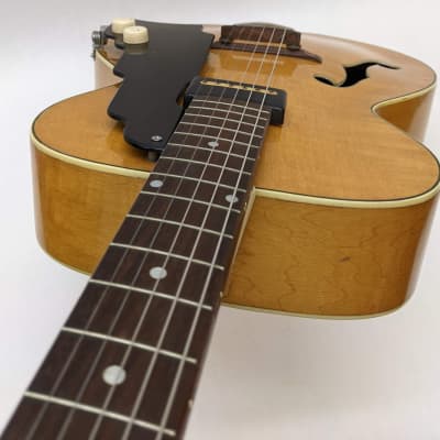 National New Yorker Model 1120 1950 Natural Archtop Guitar image 6