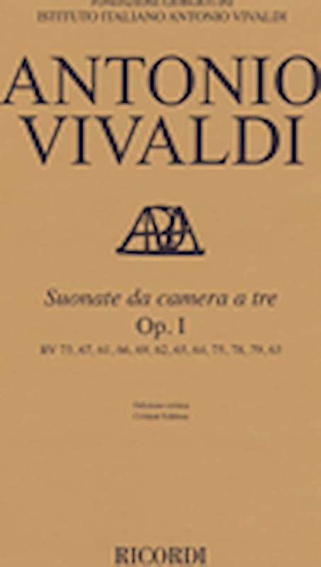 Suonate Da Camera a Tre Op. 1 - RV 71, 67, 61, 66, 69, 62, 65, 64, 75, 78, 79, 63
2 Violins and Basso Continuo image 1