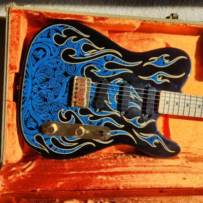 Fender  James Burton Telecaster  2006 Blue Flames image 8
