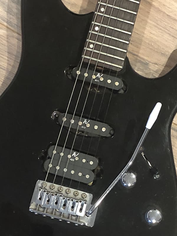 1990'S WASHBURN MERCURY MG-200 GROVER JACKSON HSS BLACK ELECTRIC