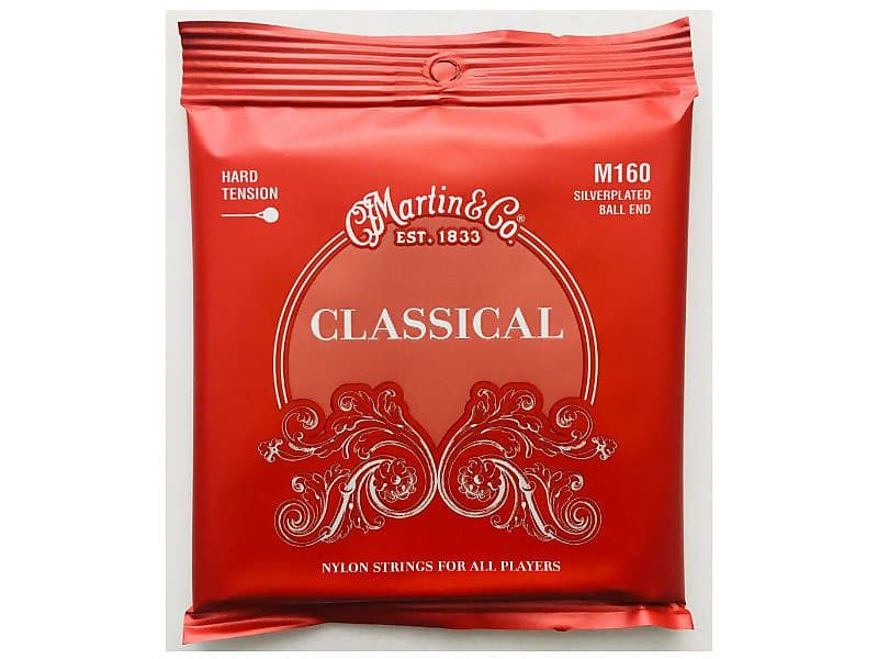 Martin M160 Classical SilverPlated Ball End Nylon Strings Reverb