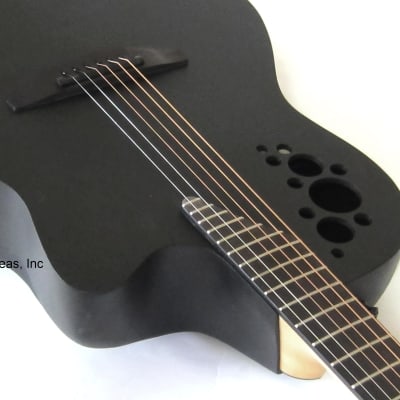 Ovation Elite Acoustic/Electric Guitar - Black Solid Spruce image 5