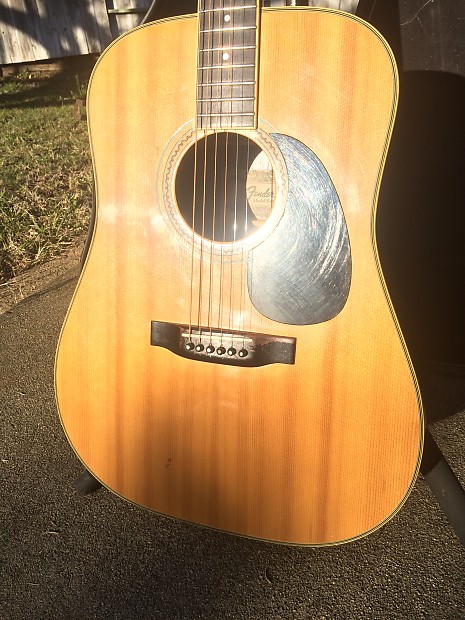 Vintage 1973 Fender F-95 Acoustic w/Used Chipboard Case | Reverb