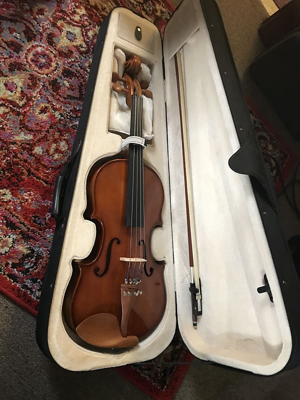 Cecilio CVN 400 Flamed Solid Wood Violin | Reverb