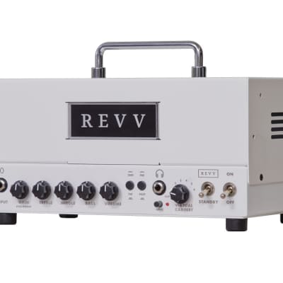 REVV D20 20-Watt Guitar Amp Head with Two Notes Torpedo-Embedded Reactive Load & Virtual Cabinets + White + NEW / Demo / with invoice for sale