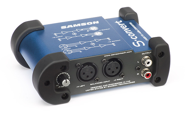 Samson S-Convert S Class Mini -10 to +4dB Audio Converter image 1