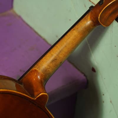 1920s Bruno German Stradivarius-Copy 4/4 Violin (VIDEO! Fresh Work, Ready to Go) image 12