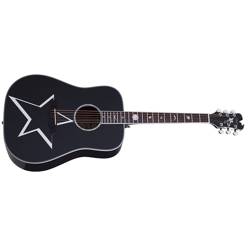 Schecter Robert Smith RS-1000 Busker + FREE GIG BAG - Gloss Black BLK Acoustic Guitar RS 1000 The Cure image 1