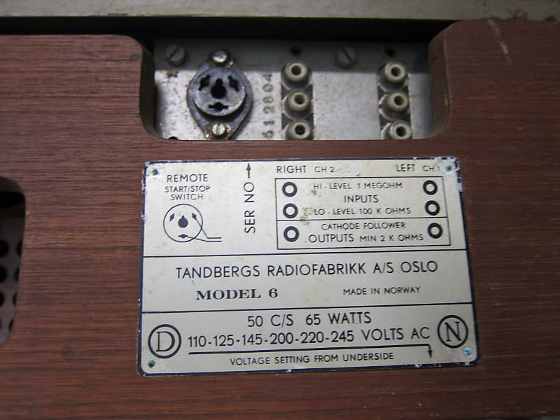 Lot 898 - Tandberg Model 6 two-track reel-to-reel