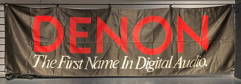 Huge Denon Digital Audio Electronics Dealer Banner Sign Display Stereo image 1