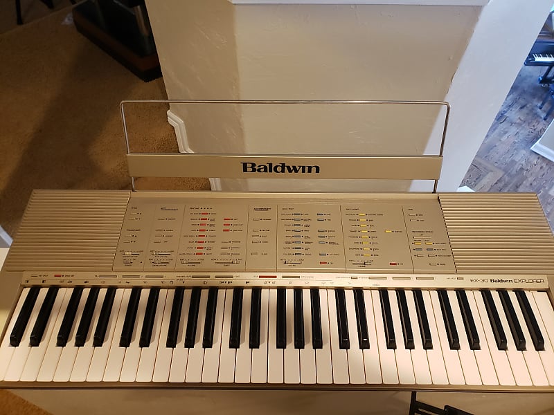 Baldwin EX30 Explorer Electric Piano 1980s Japan Silver Reverb