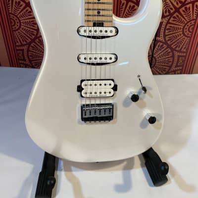 Charvel Pro-Mod San Dimas Style 1 HSS HT M Electric Guitar - Platinum Pearl Solidbody Electric Guitar with Alder Body, Maple Neck, Maple Fingerboard, 2 Single-coil Pickups, and 1 Humbucker - Platinum Pearl image 1