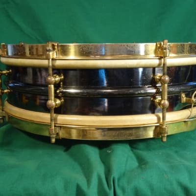 Ludwig Inspiration Snare Drum c.1918-26 Black Nickel/Gold image 5