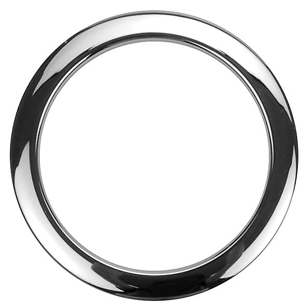 Bass Drum O's 4 Inch Bass Drum Head Reinforcement Ring Chrome image 1