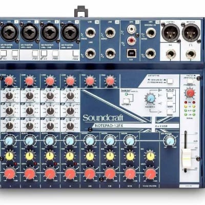 Soundcraft Notepad-12FX 12-channel Desktop Mixer w/USB I/O and Lexicon Effects (Used/Mint) image 3