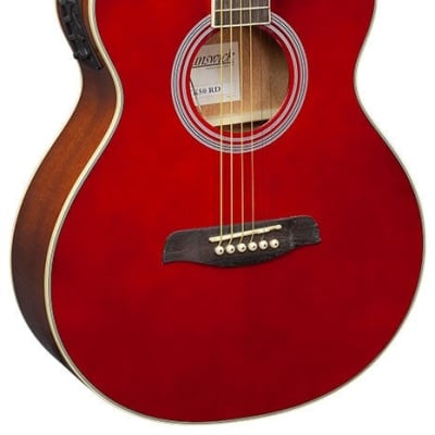Brunswick BTK50 Grand Auditorium Electro-Acoustic Guitar - Red for sale
