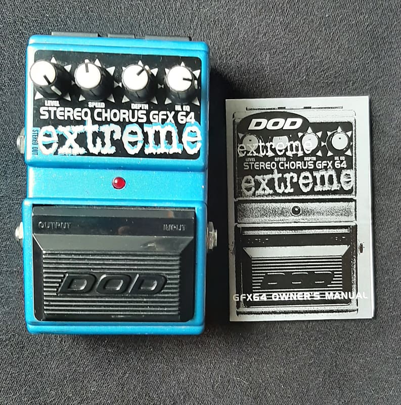 DOD GFX fx 64 Extreme Stereo Chorus 1990s Rare Guitar Effect Pedal image 1