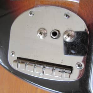 Teisco MJ-2 Parts Guitar (broken truss rod) mid 1960's Sunburst image 5