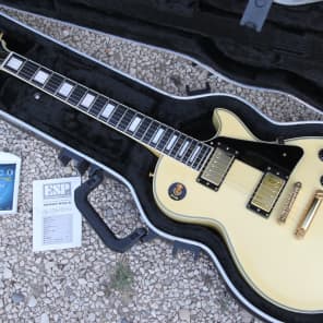 ESP Edwards Les Paul Custom E LP 113LTC 2014 Vintage White Reverb