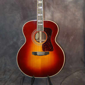 Guild JF55-sb Jumbo Acoustic Guitar Original Hardshell Case 1993 Sunburst image 1