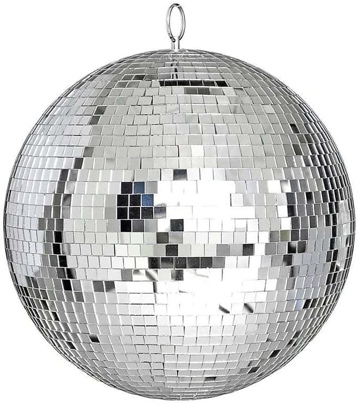 Rismise Disco Mirror Ball 20 cm Mirror Ball Disco Ball Mirror Ball Shiny Disco  Ball for Christmas Tree Wedding Carnival Birthday Party Silver Decoration  Stage Club DJ Light Effect
