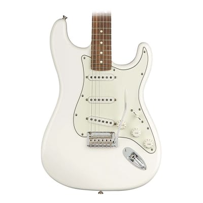 Fender Player Stratocaster Electric Guitar Pau Ferro Fingerboard Polar White image 1