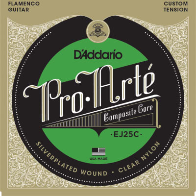 D'Addario EJ25C Pro-Arte Clear Nylon Composite Flamenco Guitar Strings image 1