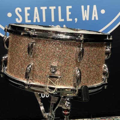 Gretsch 1950s Peacock Sparkle 14"x6.5"  Snare Drum. Stunning!! image 11
