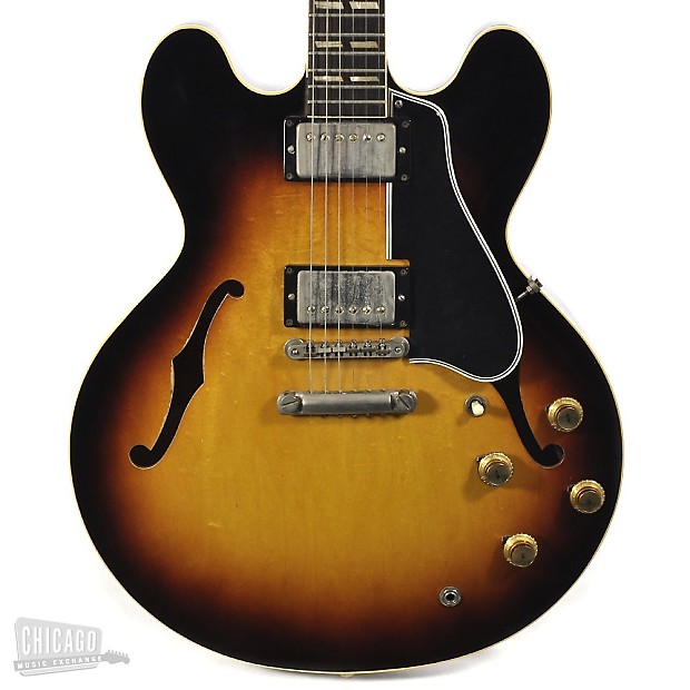 Gibson ES 335 with Split Parallelogram Inlays Sunburst 1960 Reverb