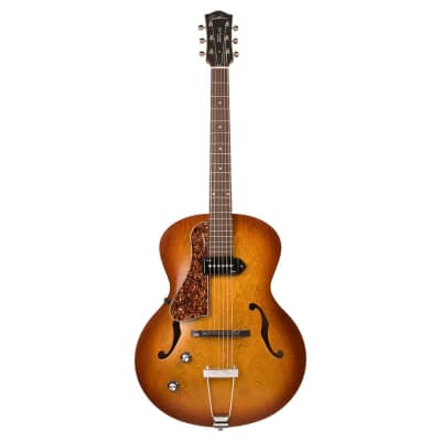 Godin 5th Avenue P90 Left Handed Hollowbody Guitar - Cognac Burst image 3