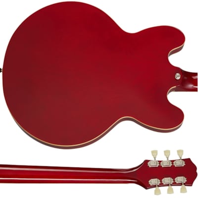 Epiphone ES-335 Semi-Hollow Body Electric Guitar (Cherry) image 4