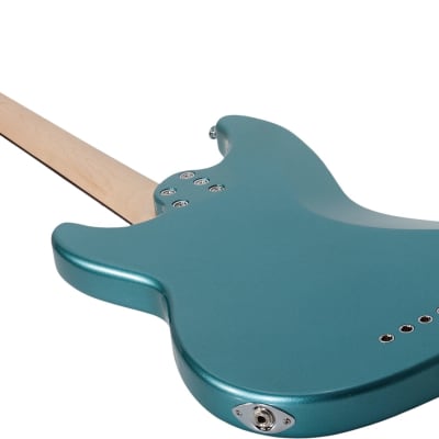 Schecter Banshee Bass Guitar, Vintage Pelham Blue image 4