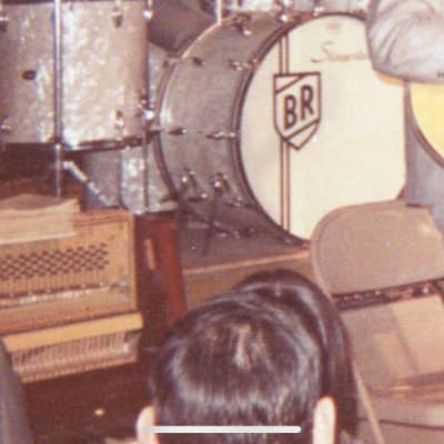 Buddy Rich's Slingerland 1968 White Marine Pearl Drum Set. image 2