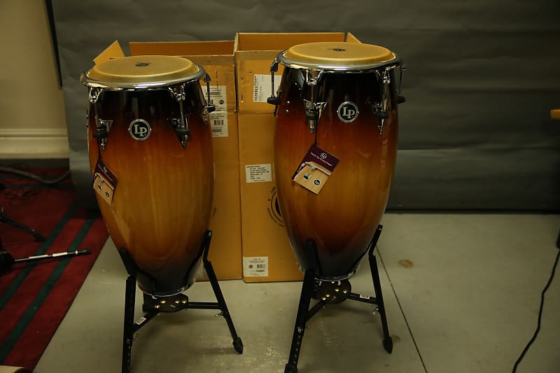 LP Classic Top Tuning 11.75" & 11" Sunburst Conga Set Reverb