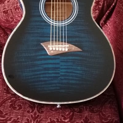 Lindo Lindo ORG-SL Slim Blue Electro Acoustic Guitar and Padded Gigbag 2023 - Blue image 1