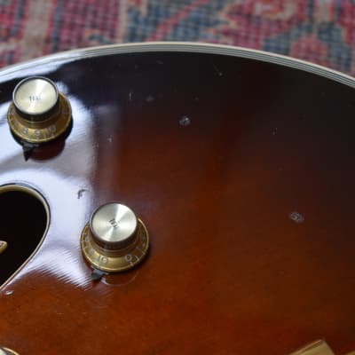 1983 Epiphone Japan Emperor (F) Antique Sunburst, w/OHSC, Matsumoku, Vintage Archtop, MIJ, Fret Nibs image 9