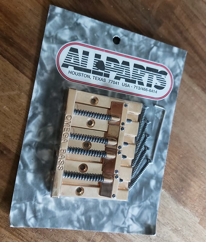 Allparts Omega bass bridge Fstyle 4string unnotched saddles Reverb