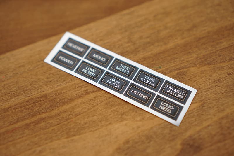 Sansui 7000 push button stickers decals  			