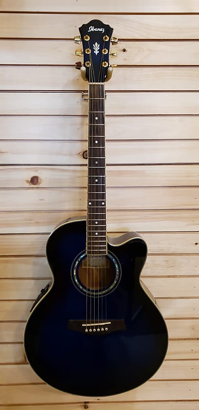 Ibanez AEL20E-TBS 14-02 Transparent Blue Sunburst w/ Hard
