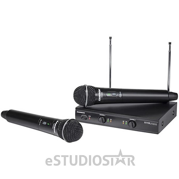 Samson Stage 200 Dual Channel Wireless Handheld Mic System - C Band image 1