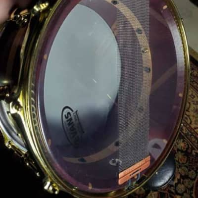 Snarebear 14x7 Purpleheart stave snare. MINT! Firm on price. LAST CHANCE! image 3