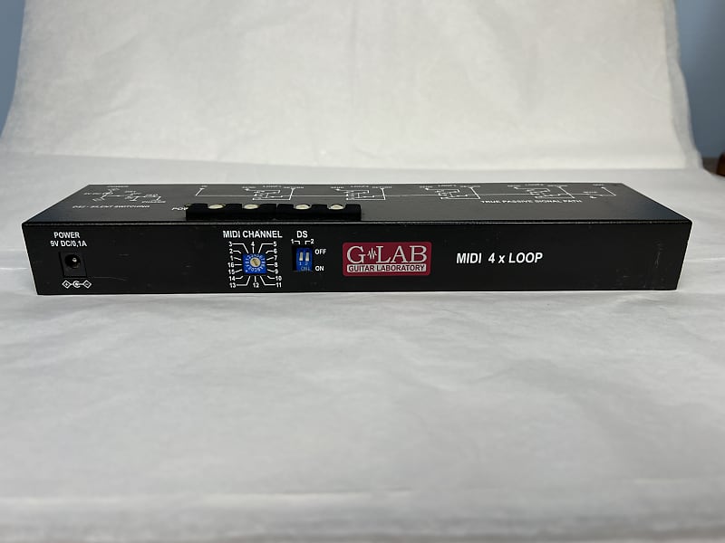 GLab M4L MIDI 4 x Loop True Bypass Switcher Reverb