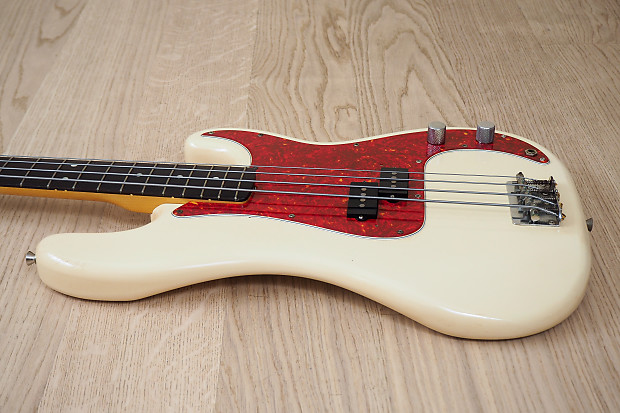 1990 Fender Precision Bass '62 Vintage Reissue PB62 Olympic White MIJ Japan  Fujigen