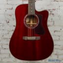 Guild D-120CE Acoustic Electric Guitar Cherry Red MSRP $1,115