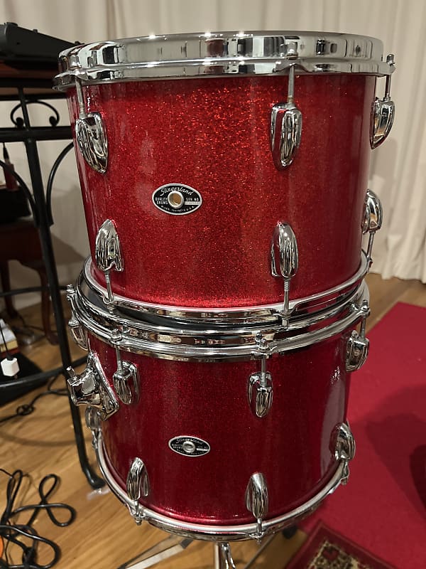 Slingerland Rack Tom 1970s Red sparkles | Reverb