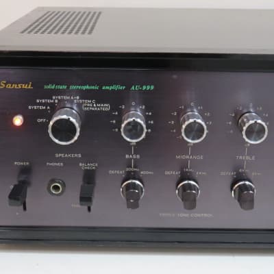 SANSUI AU-999 INTEGRATED AMPLIFIER WORKS PERFECT SERVICED FULLY RECAPPED image 5