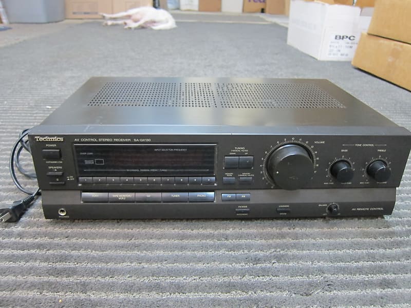 Technics combo SA-GX130 RS-TR311 Cassette AM FM AV Control Stereo sale Receiver.